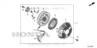 DEMARREUR A ENROULEUR  (WL20XH/WL30XH) pour Honda WL30XH