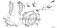 GAINE DE VENTILATEUR / TOLE LATERALE pour Honda WL30XH