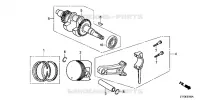 PISTON - VILEBREQUIN  GROUPES ELECTROGENES  honda-jardin EU EU30IS E7