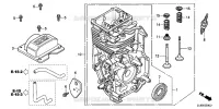 CORPS DE CYLINDRE  MOTEURS  honda-jardin GC GC135 E3